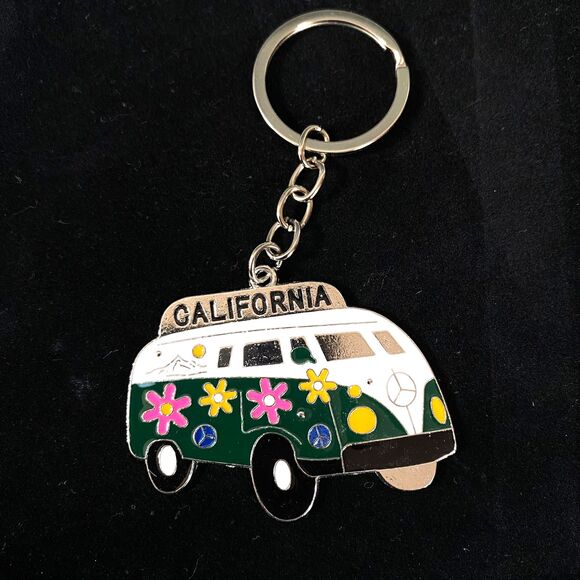California Keychain Lot of 3 Multicolor Gold and Silver Tone New - Picture 5 of 5